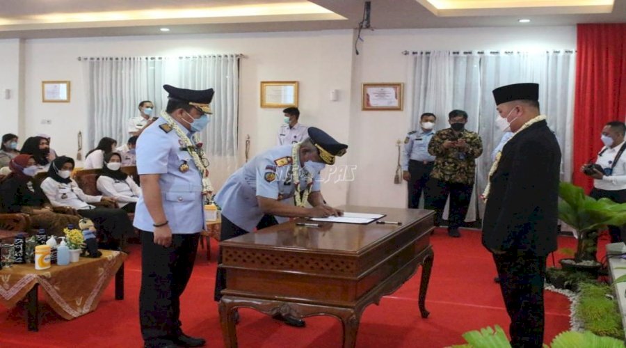 Kalapas Narkotika Karang Intan Hadiri Sertijab & Pisah Sambut Kakanwil Kalsel