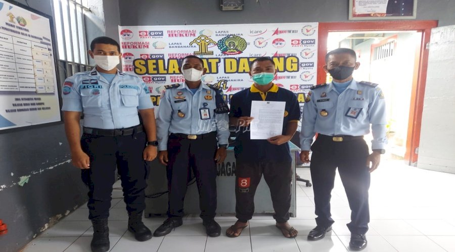 1 WBP Lapas Lapas Banda Naira Jalani Asimilasi di Rumah
