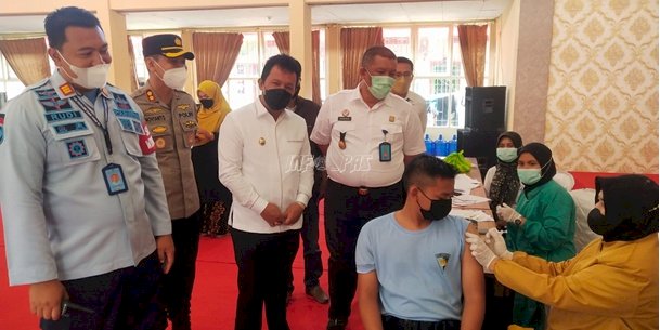 Rutan Padang Panjang Launching Vaksin Booster, Perdana di Kanwil Kemenkumham Sumbar