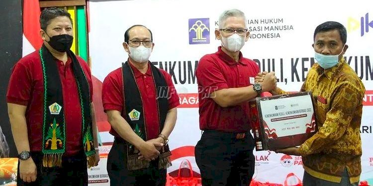 Lapas Lhoksukon Terima Penyaluran Bantuan Banjir Aceh Utara dari DJKI