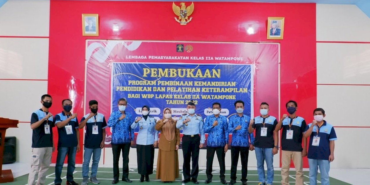 Bentuk WBP Kompeten, Lapas Watampone Gelar Pelatihan dan Teken PKS