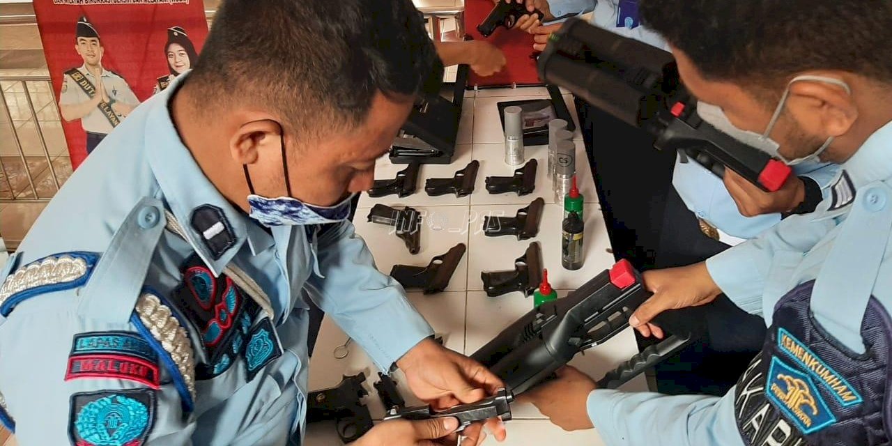 Pastikan Senjata Api Berfungsi Baik, Ini yang Dilakukan Lapas Ambon