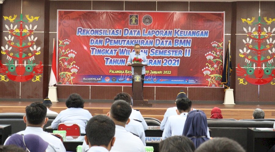 Lapas Muara Teweh Ikuti Rekonsiliasi Laporan Keuangan & Pemutakhiran Data BMN Semester II TA 2021