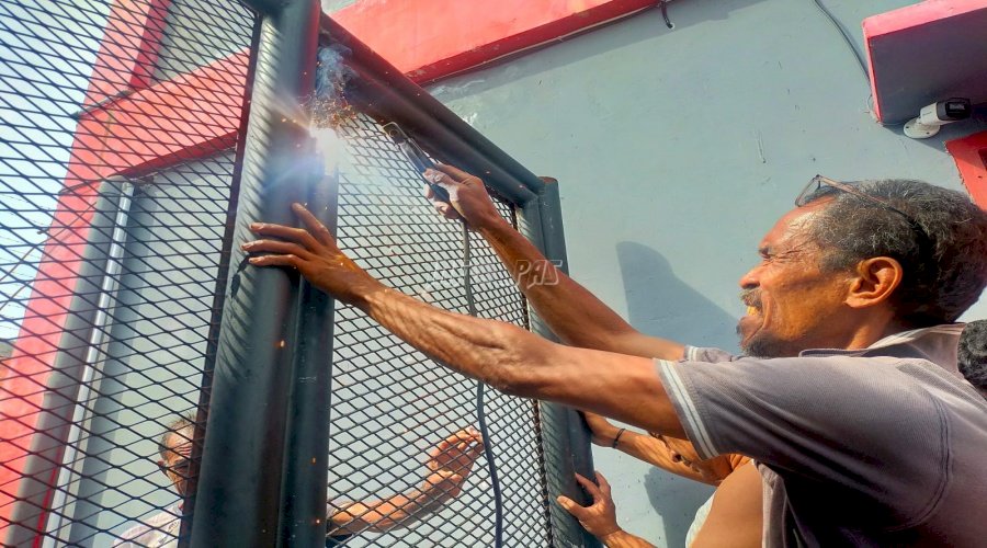 Perbaikan Pintu Blok Cegah Gangguan Kamtib di Lapas Saparua