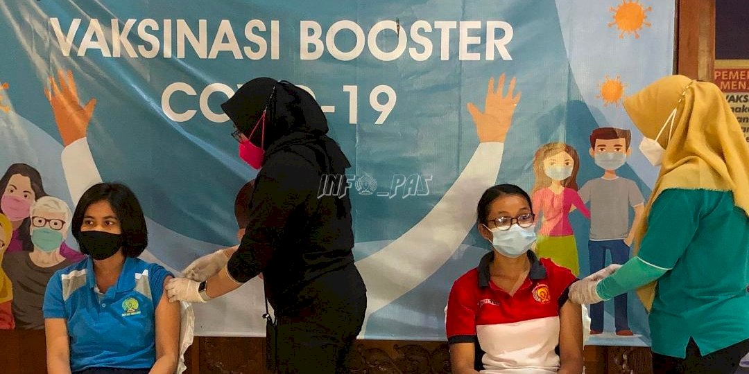 Puluhan Petugas Rutan Negara Dapat Suntikan Vaksin Dosis Booster