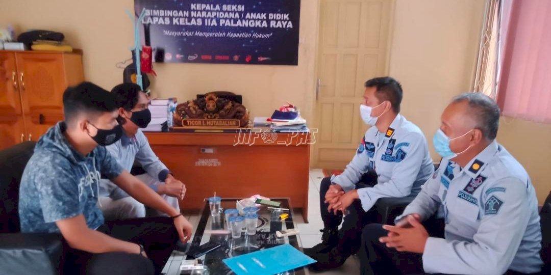 Koordinasikan Sambang, Lapas Palangka Raya Dikunjungi Ditsamapta Polda Kalteng