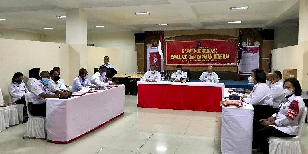 LPKA Ambon Ikuti Rapat Evaluasi dan Capaian Kinerja Tahun 2022