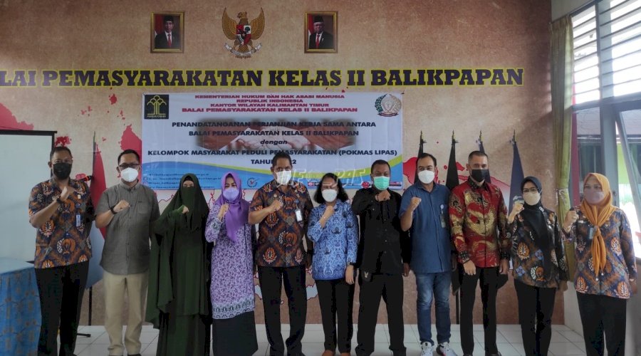 Bapas Balikpapan Sepakati PKS dengan 6 Pokmas Lipas