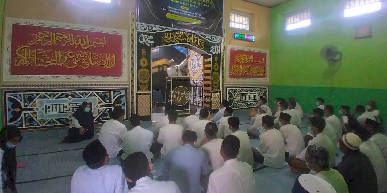 Bagai Pondok Pesantren, WBP Khusyu Ikuti Ceramah Isra Mikraj