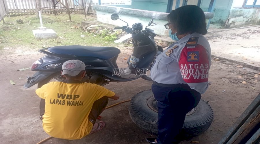 Gali Potensi Diri, WBP Lapas Wahai Dilatih Perbengkelan