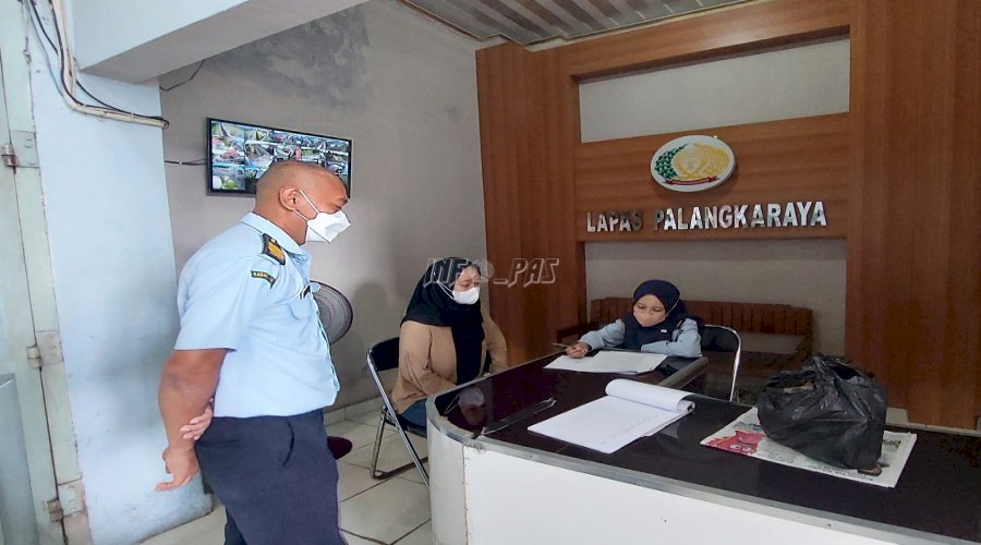 Verifikasi Data Lapangan, Lapas Palangka Raya Sambut Kunjungan Bidang HAM Kanwil Kalteng