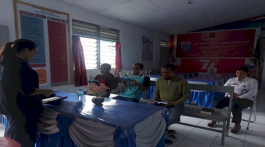 Pembinaan Kepribadian Tingkatkan Spiritualitas WBP Lapas Banda Naira