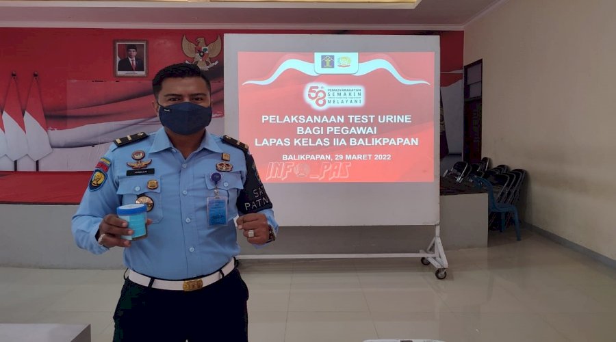 Tes Urine Petugas, Lapas Balikpapan Bersih dari Narkoba