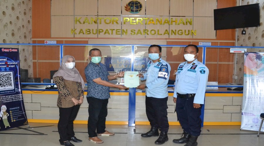 Sah, Tanah Bangunan Lapas Sarolangun Kantongi Legalitas SHP dari BPN