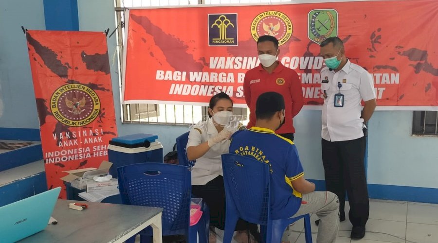 Vaksinasi Petugas & WBP, Rutan Sambas Gandeng BINDA Kalbar
