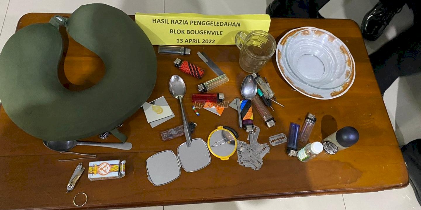 Geledah Kamar Hunian WBP, Rutan Ambon Zero Halinar