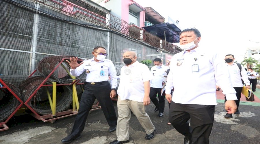 Deputi Bidang Politik, Hukum, Pertahanan, dan Keamanan Bappenas Puji Kebersihan Lapas Cipinang