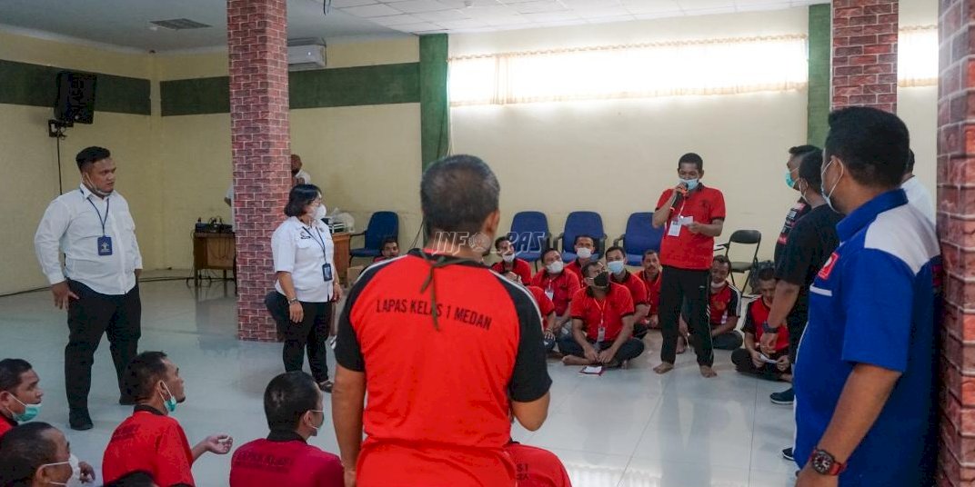 Puluhan WBP Lapas Kelas I Medan Antusias Ikuti Therapeutic Community