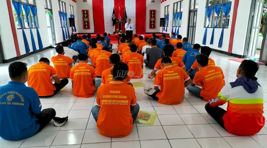 Peserta Rehabilitasi Sosial Lapas Ambon Ikuti Penyuluhan Hukum Hak Cipta