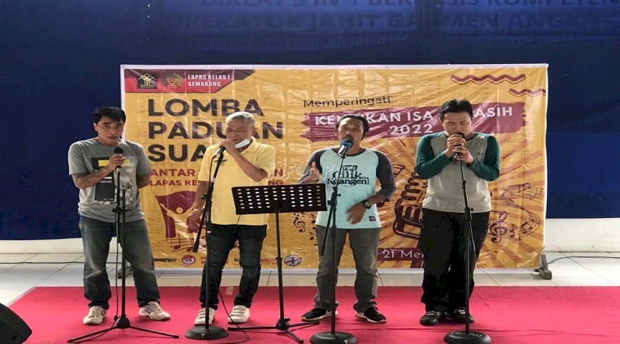 Jelang Kenaikan Isa Almasih, Lapas Semarang Gelar Lomba Paduan Suara 