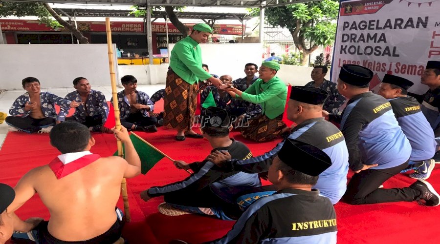 Narapidana Lapas Semarang Gelar Drama Kolosal "Babad Diponegoro"