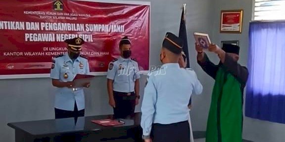 Satu CPNS Lapas Dobo Resmi Jadi PNS