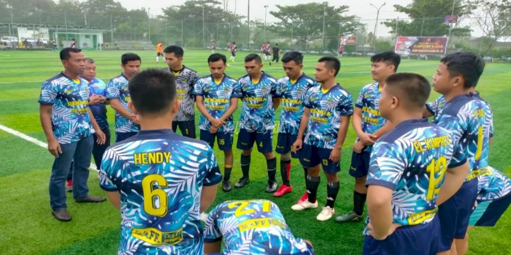 Skuad Mini Soccer Lapas Sampit Bertanding pada Kapolres Cup 2022