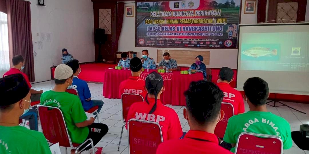 Ciptakan Peluang Kerja, WBP Lapas Rangkasbitung Ikuti Pelatihan Budidaya Perikanan