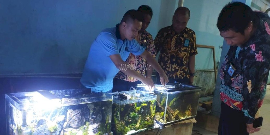 Kembangkan Potensi WBP, Lapas Palangka Raya Dukung Kerajinan Aquascape