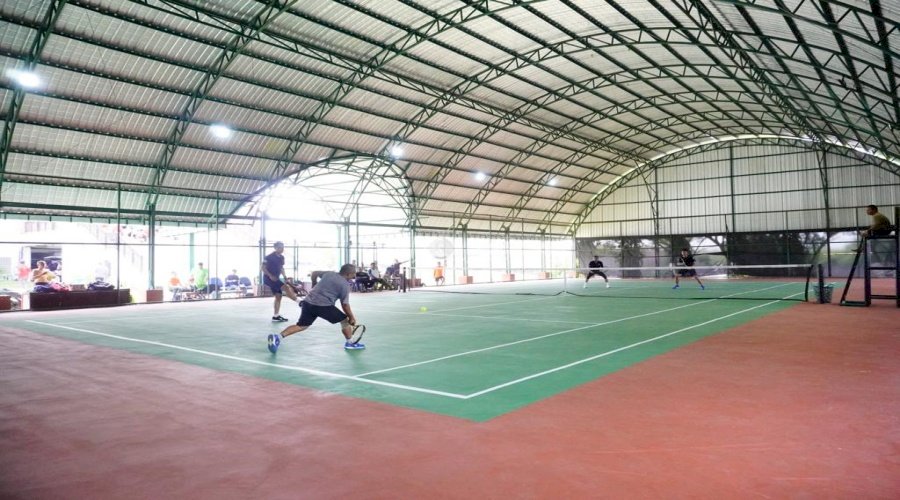 Kanwil Kemenkumhan Kalsel Matangkan Persiapan Jelang Turnamen Tenis PTP Tahun 2022