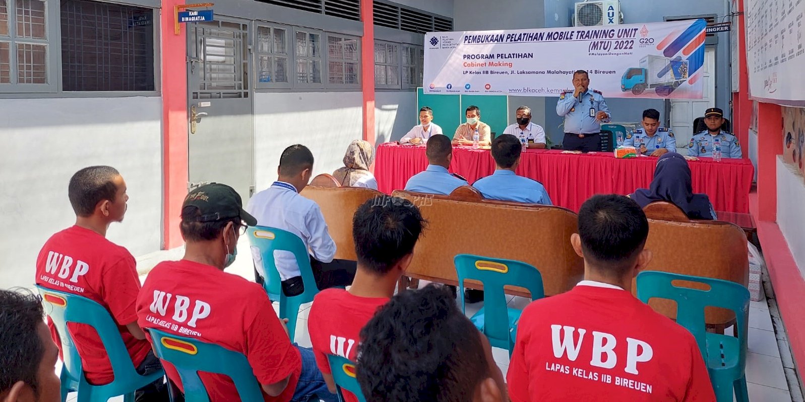 WBP Lapas Bireun Dibekali Pelatihan MTU “Cabinet Making”