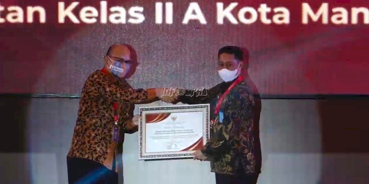 Rutan Manado Dianugerahi Predikat UPP Terbaik oleh Kemenpan-RB