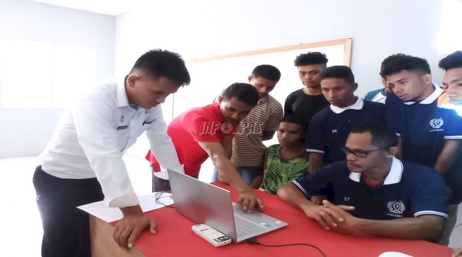 Kelas Pelatihan Komputer Dibuka, WBP Lapas Saumlaki Antusias Belajar