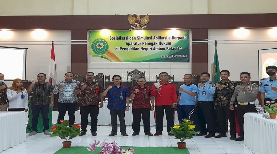 UPT Pemasyarakatan Maluku Hadiri Sosialisasi & Simulasi Aplikasi e-Berpadu