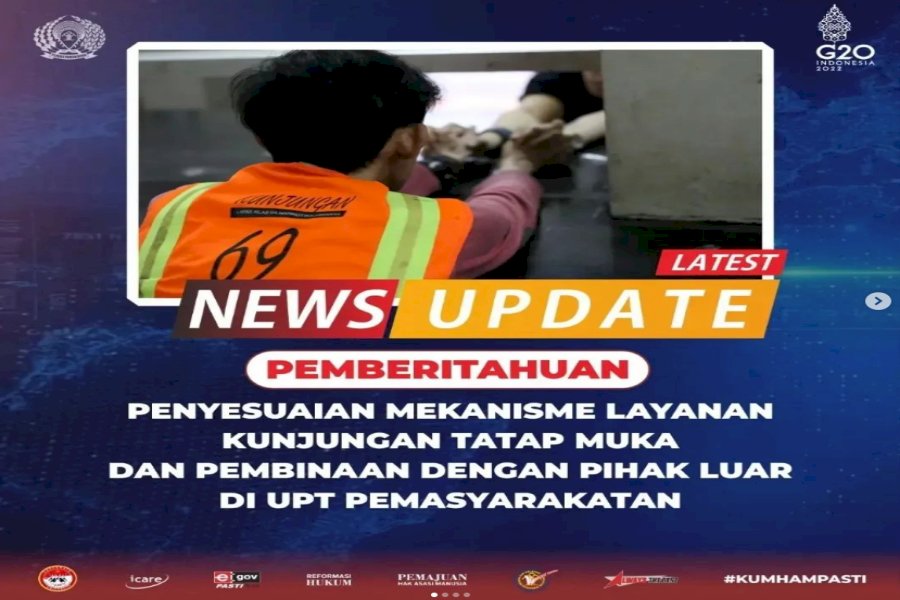 UPT Pemasyarakatan Sosialisasikan Mekanisme Kunjungan Tatap Muka