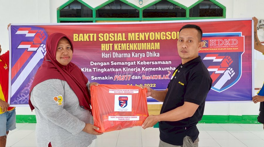 Sambut HDKD Ke-77, Jajaran Pemasyarakatan Gelar Baksos