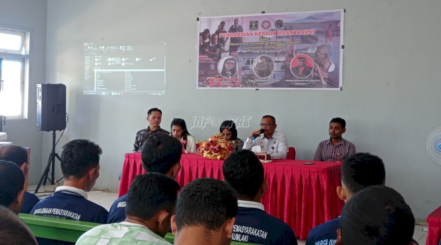 Gandeng Unlesa, Lapas Saumlaki Seminarkan Pentingnya Dunia Pendidikan 