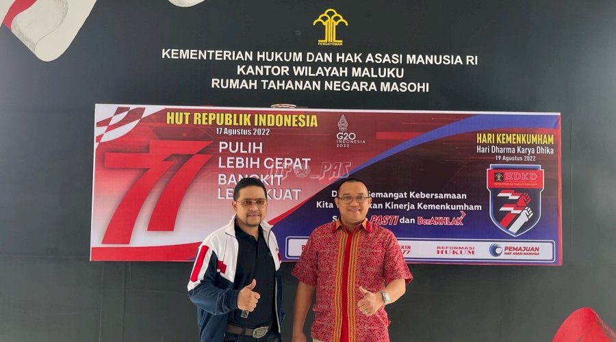 Rutan Masohi Terima Pemantauan WNA dari Kadivim Kanwil Maluku