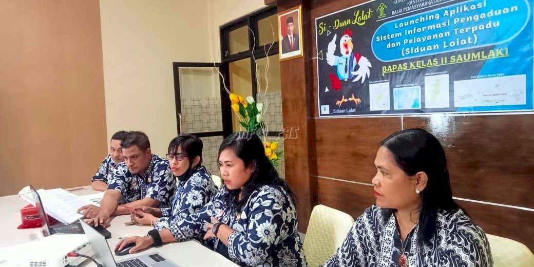 Launching Aplikasi Si-duanlolat, Bapas Saumlaki Siap Tingkatkan Layanan