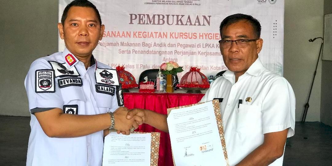 Teken PKS, LPKA Palu Berikan Pelatihan Hygiene Sanitasi Bagi Anak