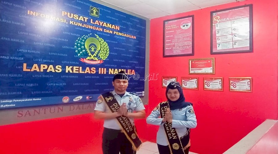 Lapas Namlea Percantik Area Portir dengan ‘Pojok Prestasi’