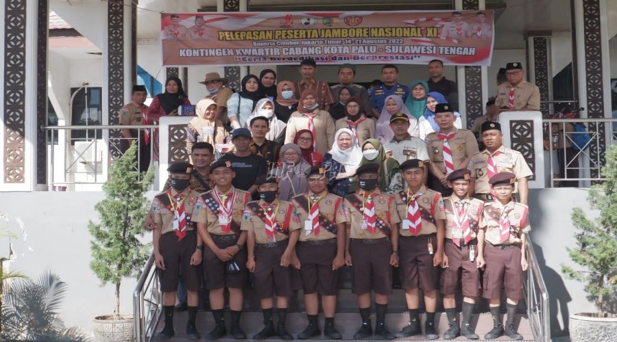Resmi Dilepas, Dua Anak LPKA Palu Menuju Jambore Nasional Pramuka