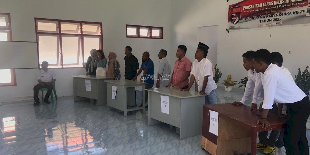 Asah Kecerdasan Intelektual WBP, Lapas Namlea Gelar Lomba Cerdas Cermat HDKD