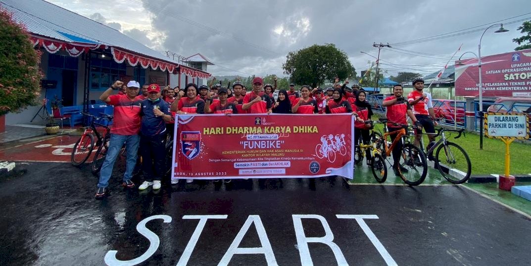 Keseruan Virtual Run dan Fun Bike Jajaran Pemasyarakatan Meriahkan HDKD Ke-77