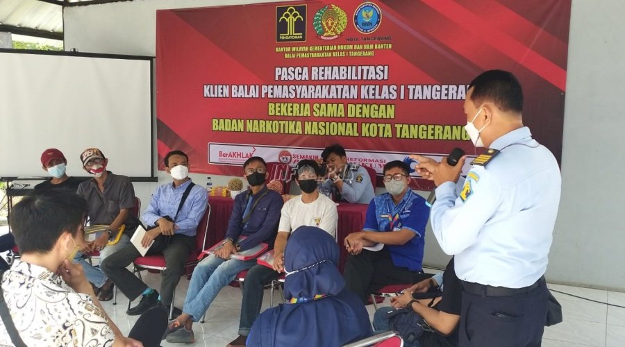 Belasan Klien Bapas Tangerang Antusias Ikuti Pascarehabilitasi Narkoba