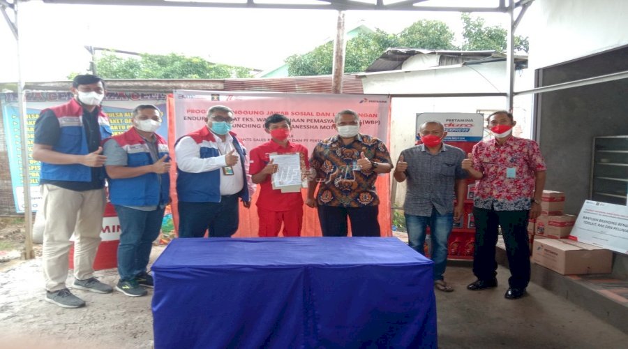 Bapas Balikpapan-PT Pertamina Lubricants Salurkan CSR kepada Klien Pemasyarakatan