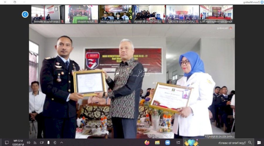 Berkah HDKD, Plh. Kalapas Namlea Raih Penghargaan dari BPBL Kota Ambon