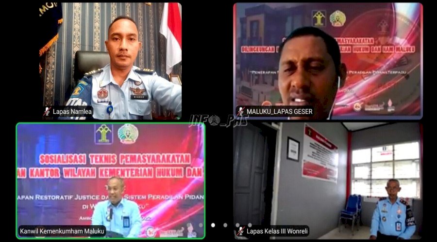 Ikuti Sostekpas Maluku, UPT Pemasyarakatan Dukung Implementasi Restorative Justice 