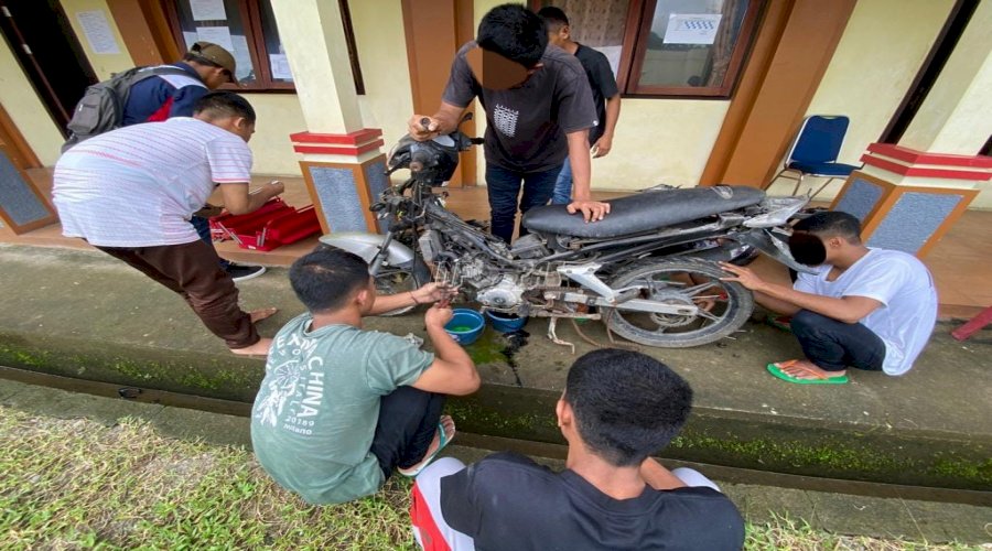 Anak LPKA Ambon Berhasil Perbaiki Motor Rusak