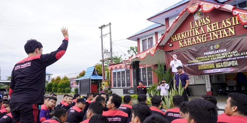 Petugas Lapas Narkotika Karang Intan Ikuti Dinamika Kelompok Bersama Kakanwil